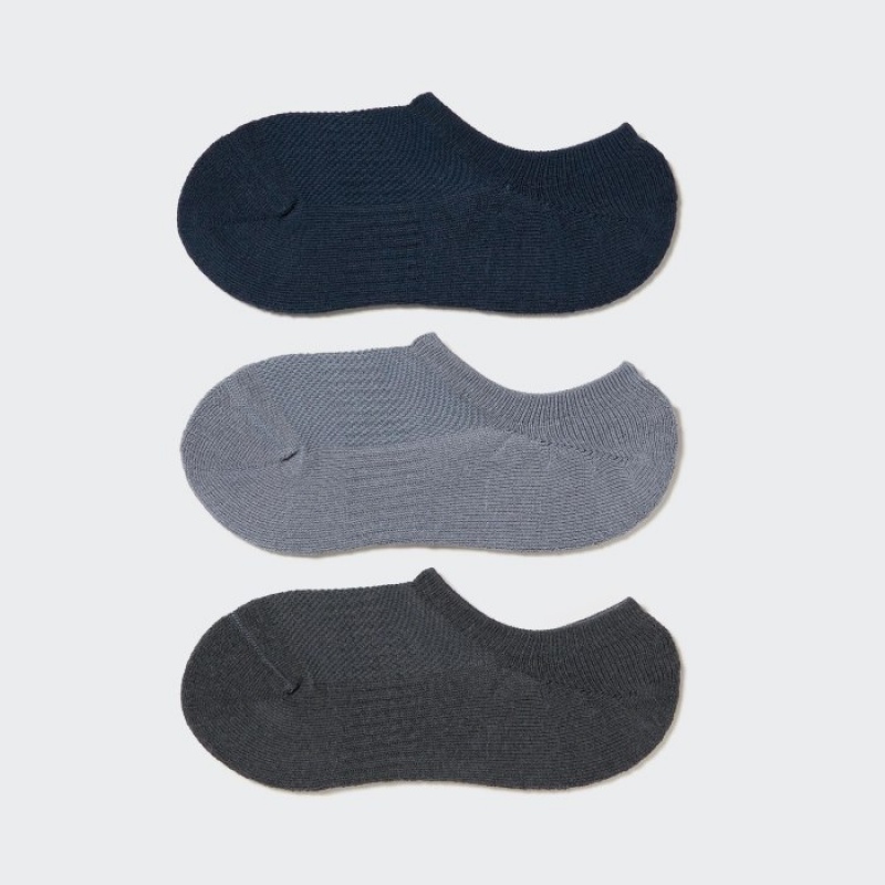 Chaussette Uniqlo Footsies 3 Pack Sports Femme Bleu Marine | 2842391