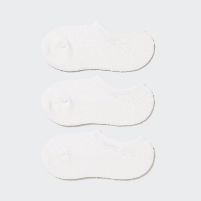 Chaussette Uniqlo Footsies 3 Pack Sports Femme Blanche | 4717957