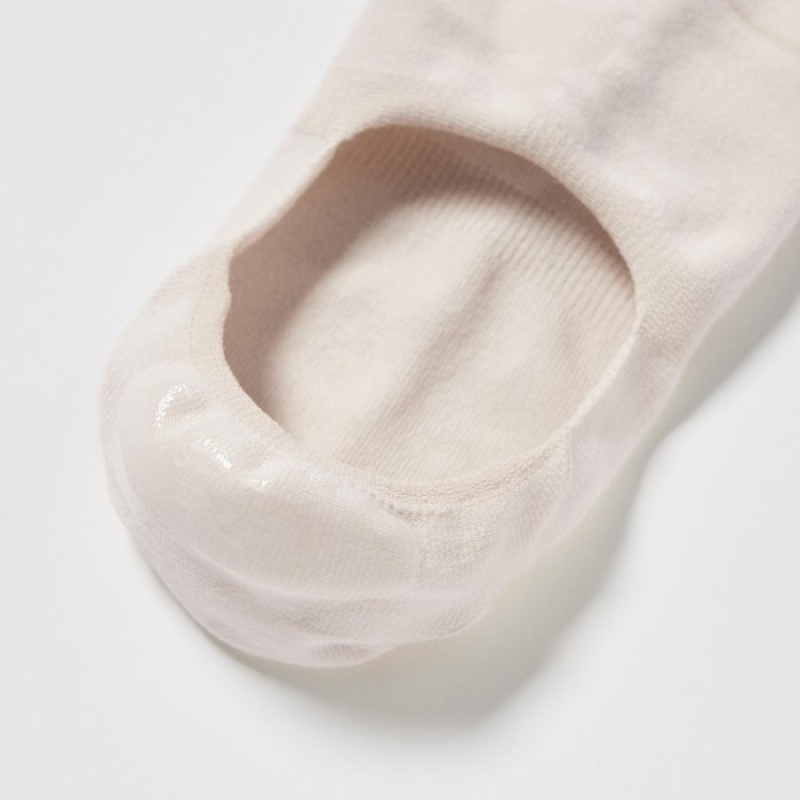 Chaussette Uniqlo Footsies (3 Pairs) Femme Blanche | 1016318