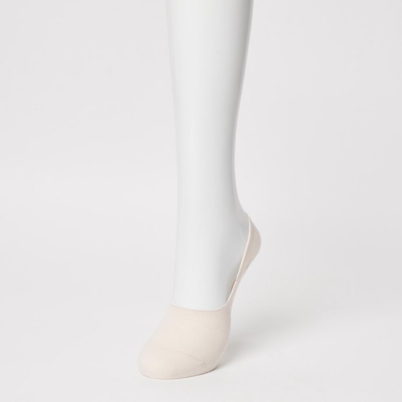 Chaussette Uniqlo Footsies (3 Pairs) Femme Blanche | 5553064