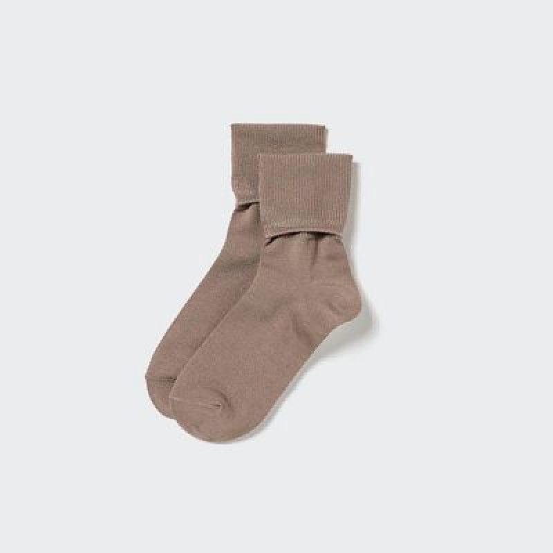 Chaussette Uniqlo HEATTECH 2-Way Femme Beige | 6475713