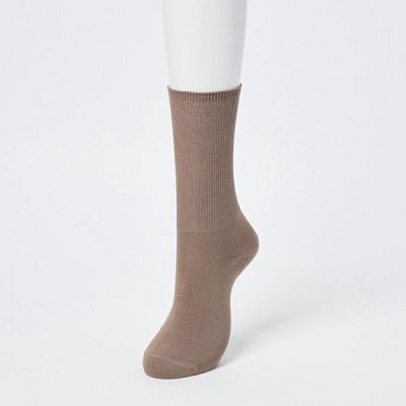 Chaussette Uniqlo HEATTECH 2-Way Femme Beige | 6475713
