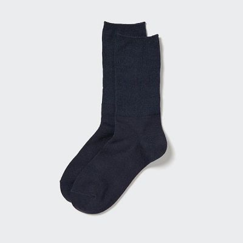 Chaussette Uniqlo HEATTECH 2-Way Femme Bleu Marine | 9323708