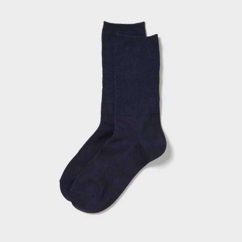 Chaussette Uniqlo HEATTECH 2-Way Femme Bleu Marine | 1867297