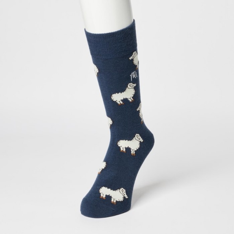 Chaussette Uniqlo HEATTECH Anti-Odor Femme Bleu Marine | 585800