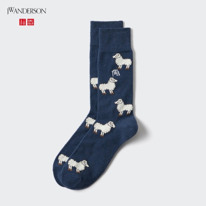 Chaussette Uniqlo HEATTECH Anti-Odor Femme Bleu Marine | 585800