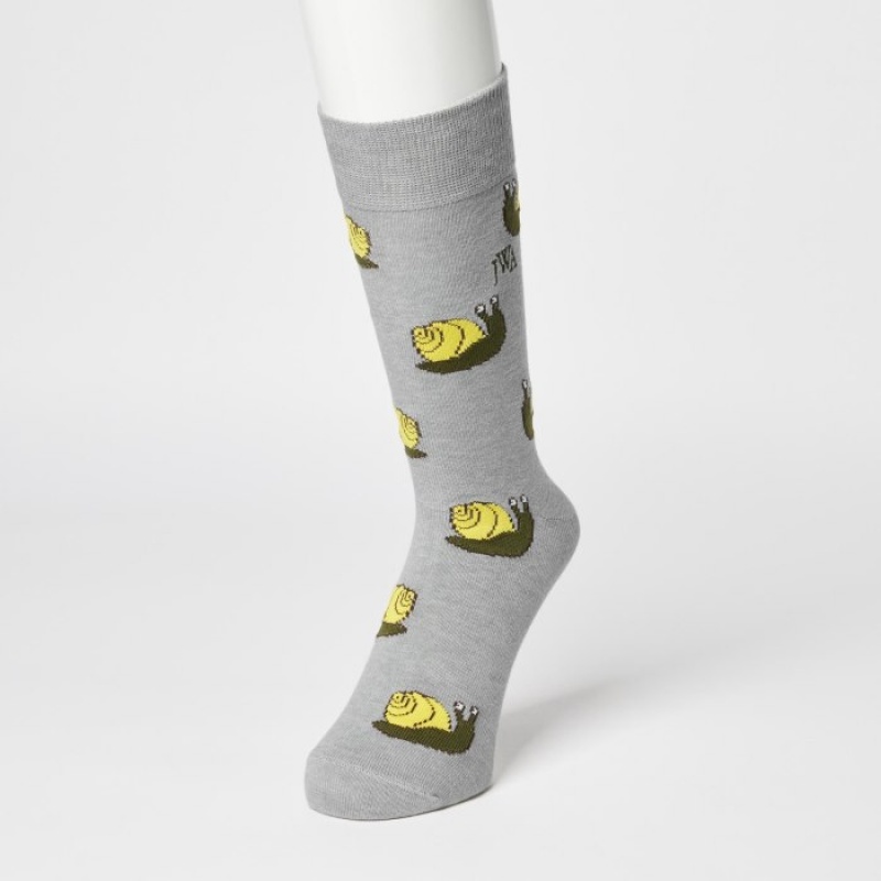 Chaussette Uniqlo HEATTECH Anti-Odor Femme Grise | 6060093