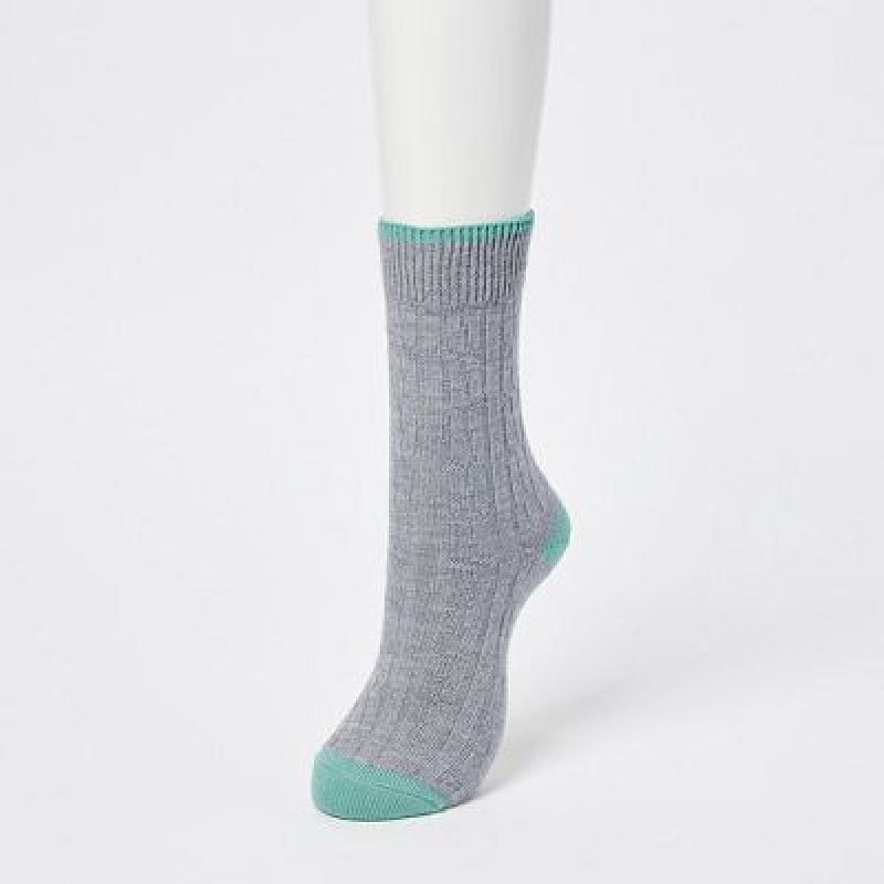 Chaussette Uniqlo HEATTECH Cable Femme Grise | 1669470