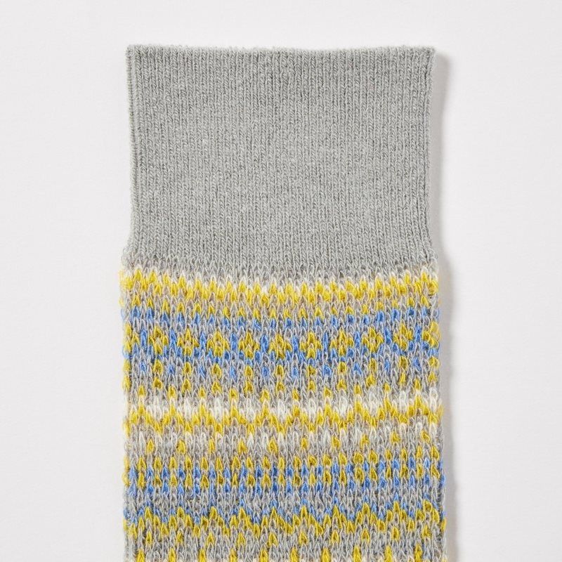 Chaussette Uniqlo HEATTECH Fair Isle Homme Grise | 9667393