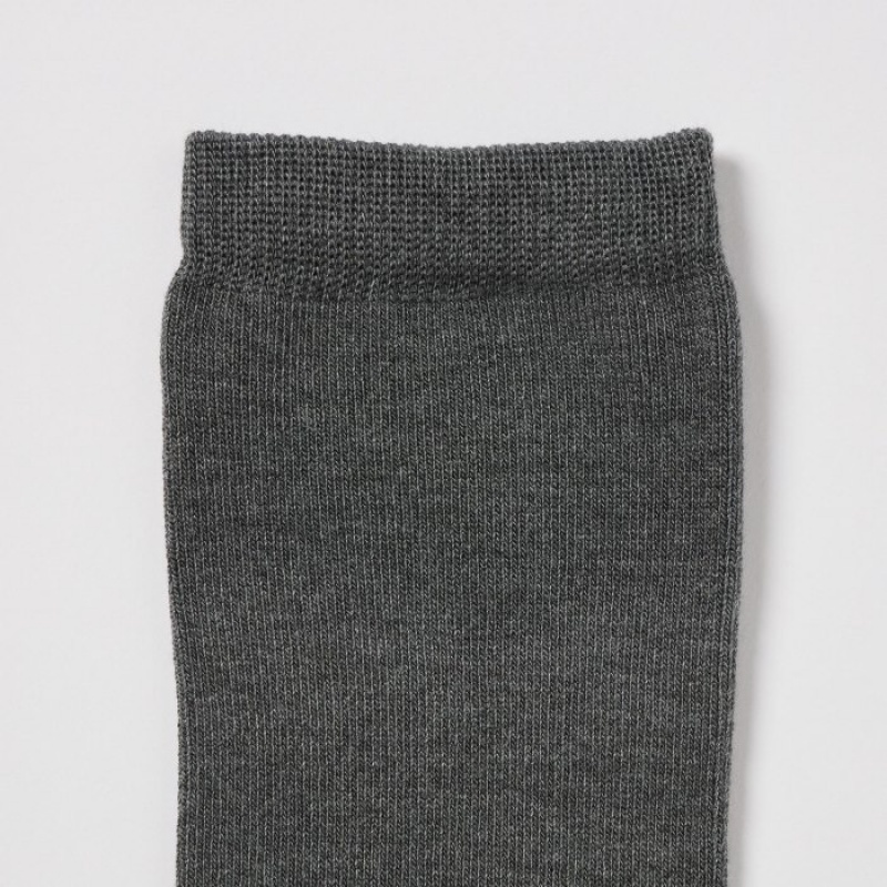 Chaussette Uniqlo HEATTECH Femme Grise | 6084776