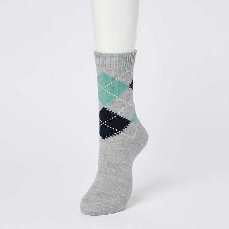 Chaussette Uniqlo HEATTECH Femme Grise | 3414560