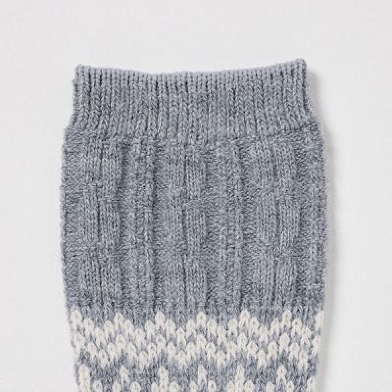 Chaussette Uniqlo HEATTECH Femme Grise | 9718798