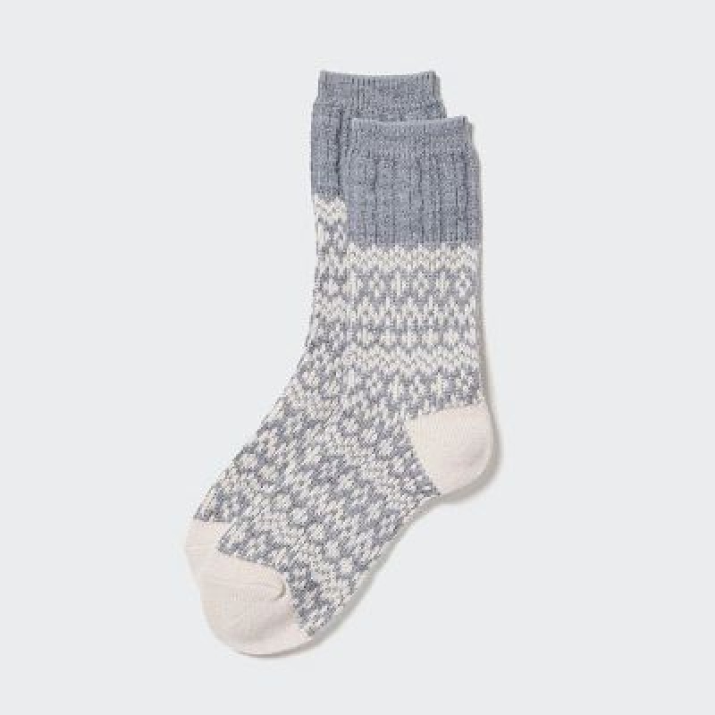 Chaussette Uniqlo HEATTECH Femme Grise | 9718798