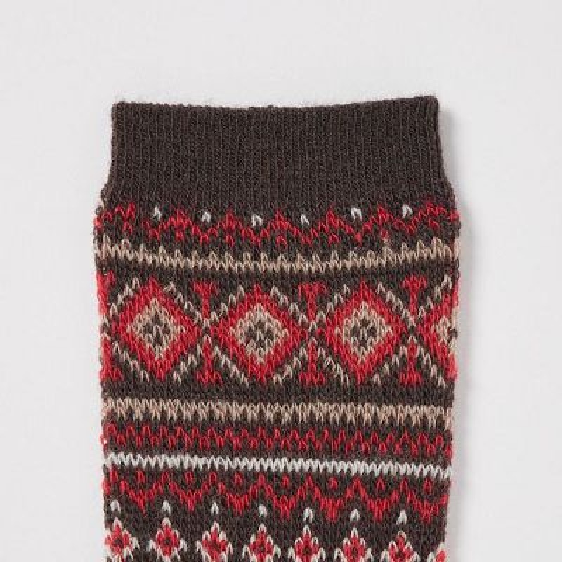 Chaussette Uniqlo HEATTECH Femme Marron | 5780872