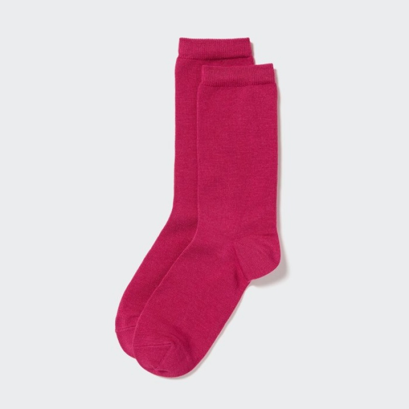 Chaussette Uniqlo HEATTECH Femme Rose | 7733618