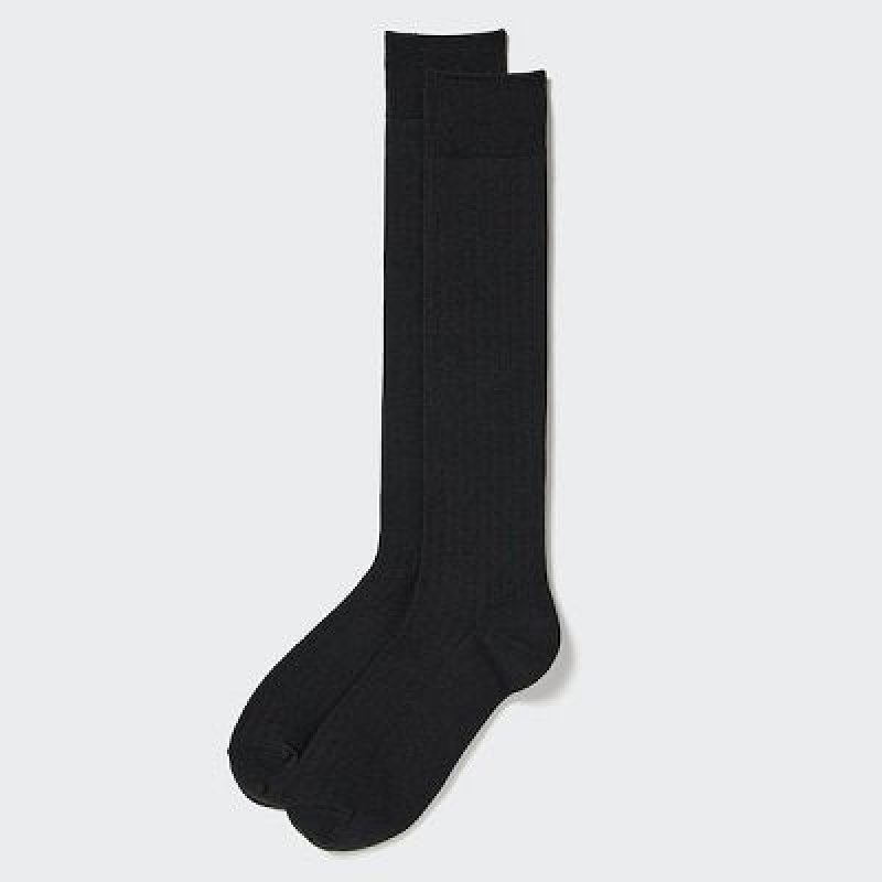 Chaussette Uniqlo HEATTECH Knee High Femme Noir | 278979