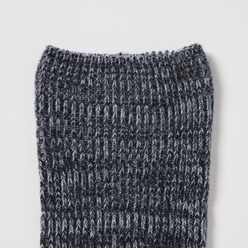 Chaussette Uniqlo HEATTECH Loose Ribbed Femme Grise | 9206544