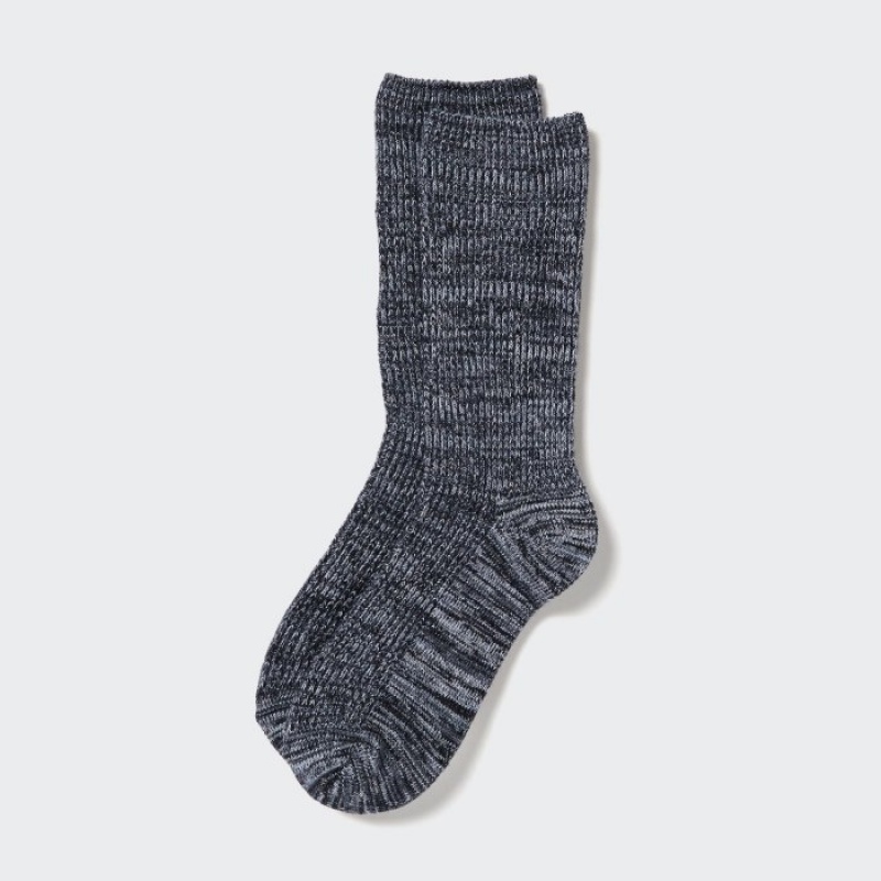 Chaussette Uniqlo HEATTECH Loose Ribbed Femme Grise | 9206544