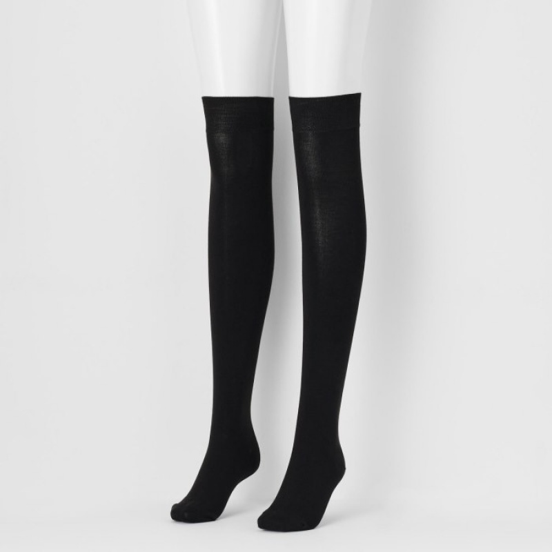 Chaussette Uniqlo HEATTECH Over-The-Knee Femme Noir | 8195895