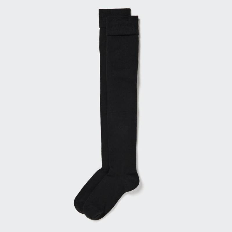 Chaussette Uniqlo HEATTECH Over-The-Knee Femme Noir | 8195895