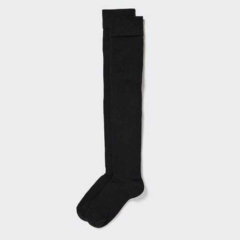 Chaussette Uniqlo HEATTECH Over-The-Knee Femme Noir | 9256853