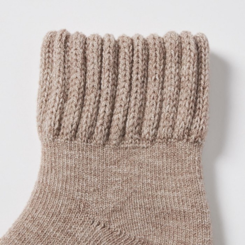 Chaussette Uniqlo HEATTECH Pile Femme Rouge | 9828428