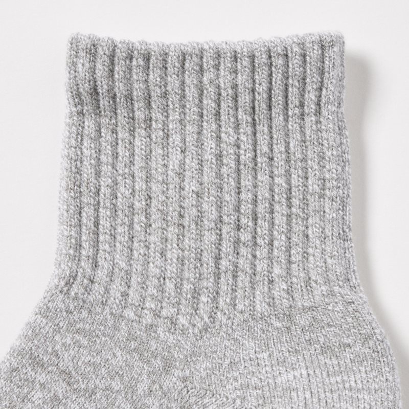 Chaussette Uniqlo HEATTECH Pile Half Homme Grise | 8698003