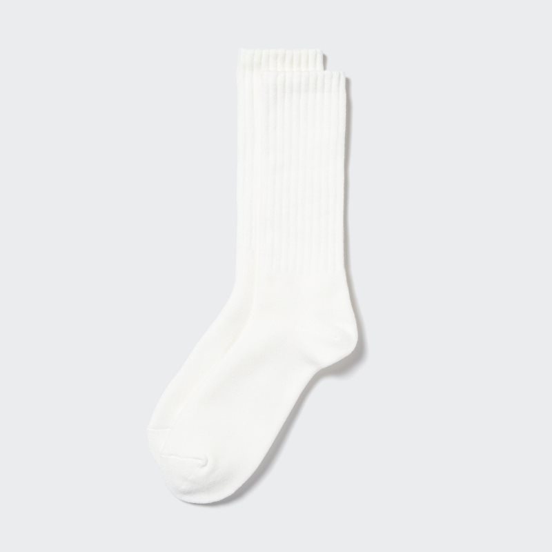 Chaussette Uniqlo HEATTECH Pile Homme Blanche | 3819691