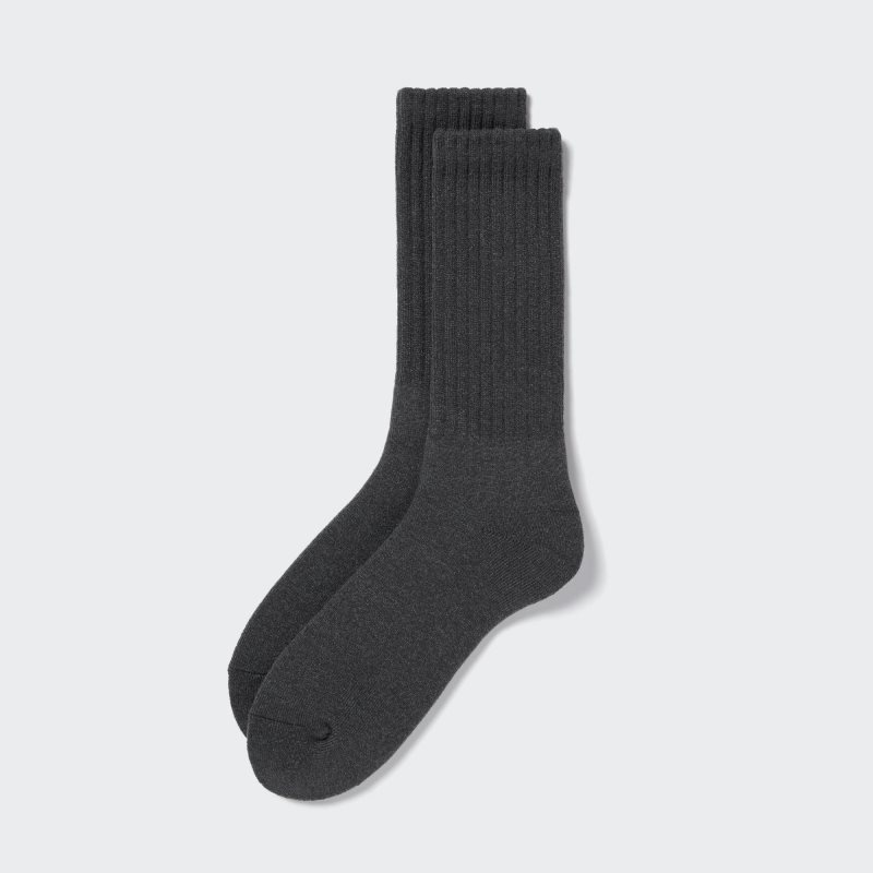 Chaussette Uniqlo HEATTECH Pile Homme Grise | 9982437