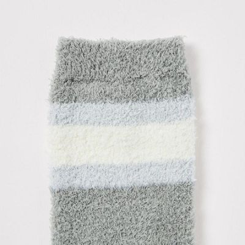 Chaussette Uniqlo HEATTECH Soft Fluffy Femme Grise | 5763860