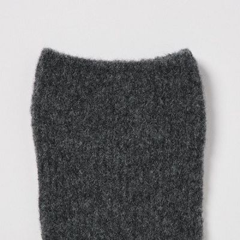 Chaussette Uniqlo HEATTECH Souffle Yarn Femme Noir | 8456103