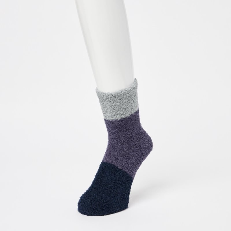 Chaussette Uniqlo Heattech Fluffy Homme Grise | 7790133