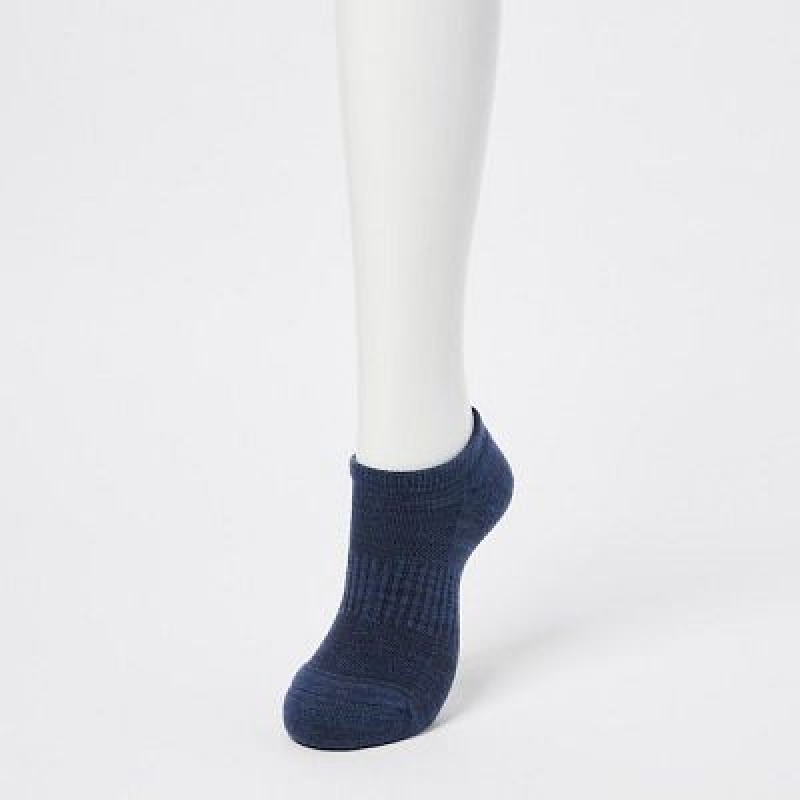 Chaussette Uniqlo Heattech Short Femme Bleu | 2479634