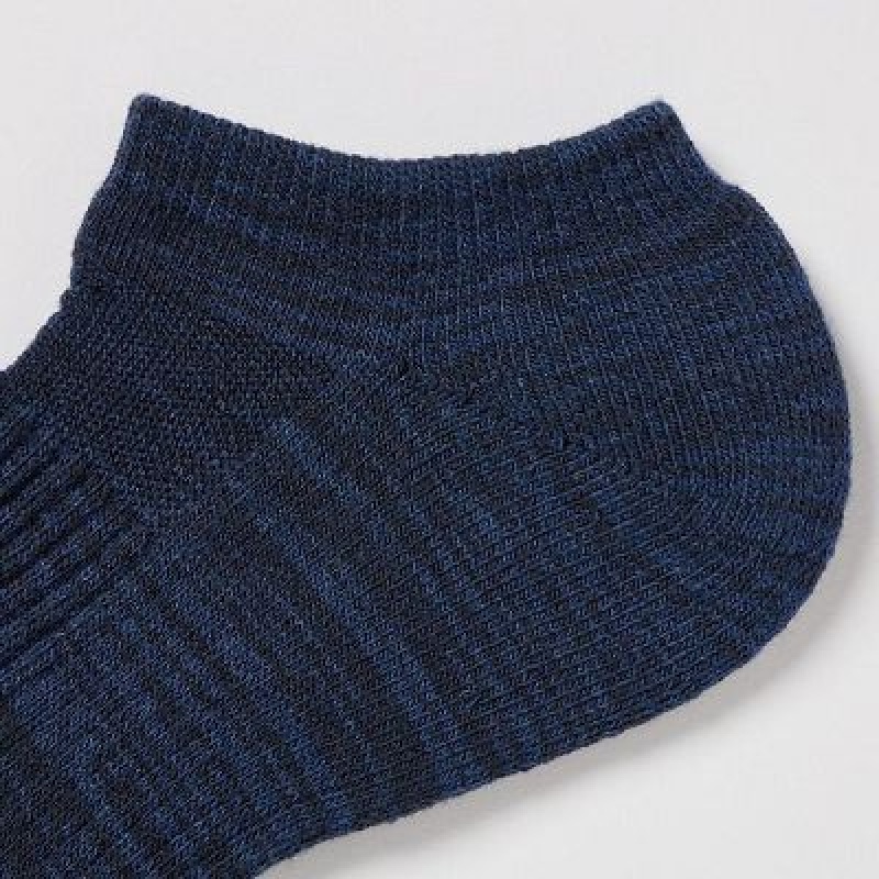 Chaussette Uniqlo Heattech Short Femme Bleu | 2479634