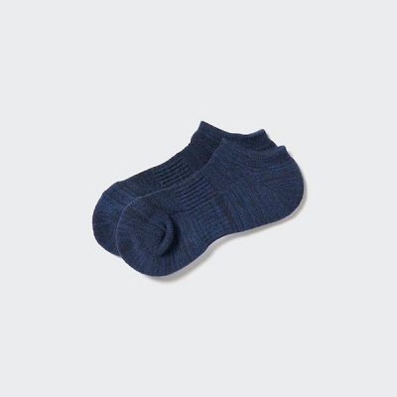 Chaussette Uniqlo Heattech Short Femme Bleu | 2479634