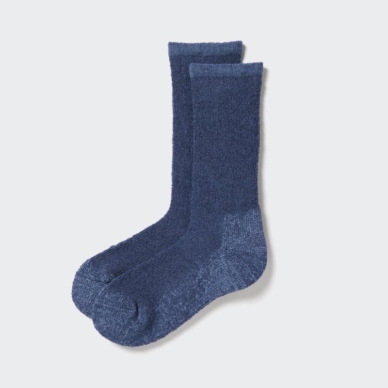 Chaussette Uniqlo Heattech Soft Pile Heather Homme Bleu | 8696855