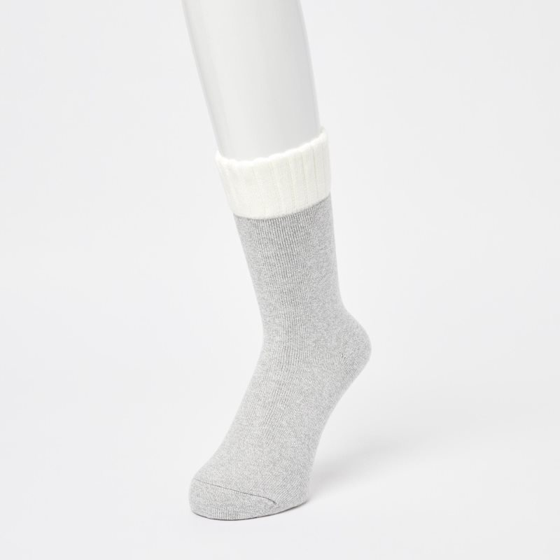Chaussette Uniqlo Heattech Soft Pile Homme Grise | 3121365