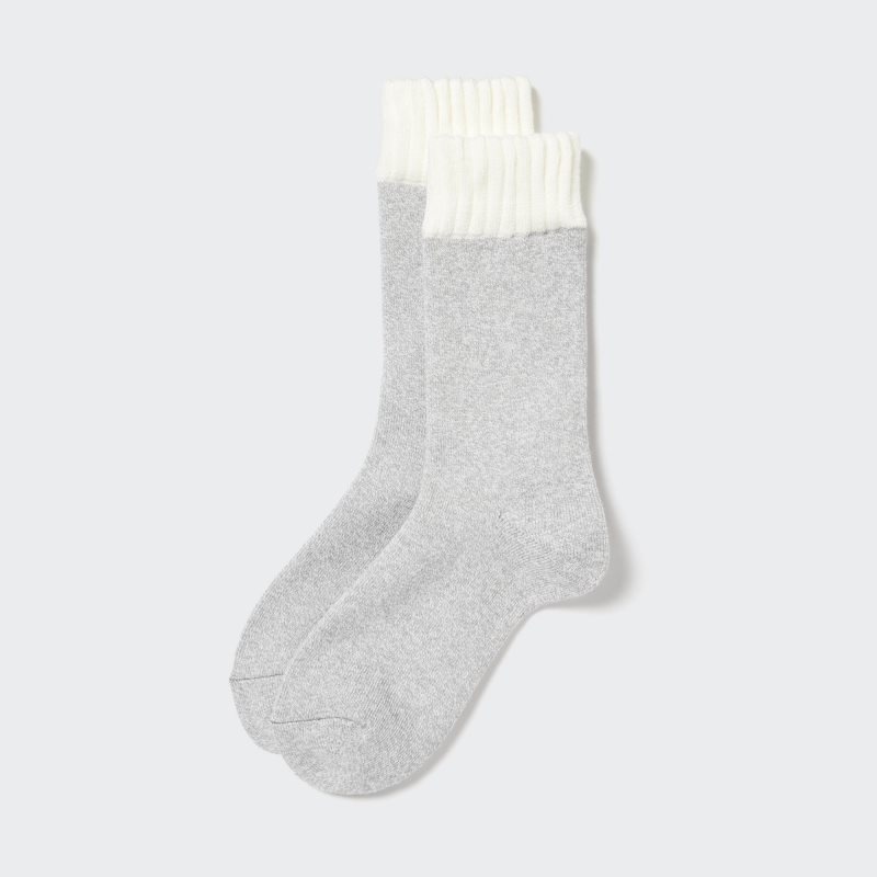 Chaussette Uniqlo Heattech Soft Pile Homme Grise | 3121365