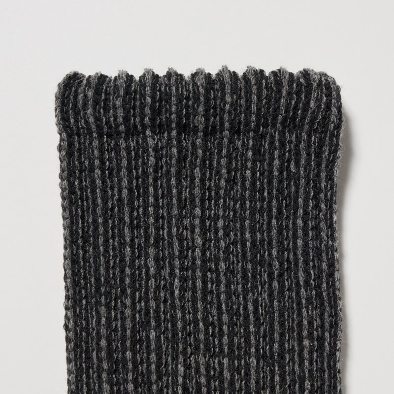 Chaussette Uniqlo Heattech Soft Pile Ribbed Homme Grise | 6703263