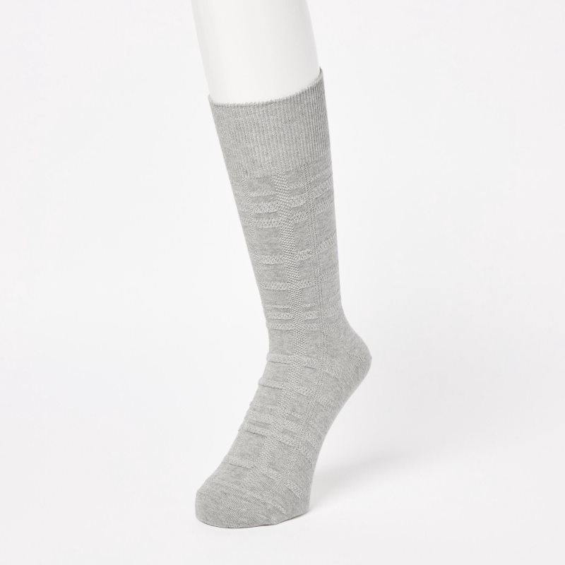 Chaussette Uniqlo Links Checked Homme Grise | 6374867