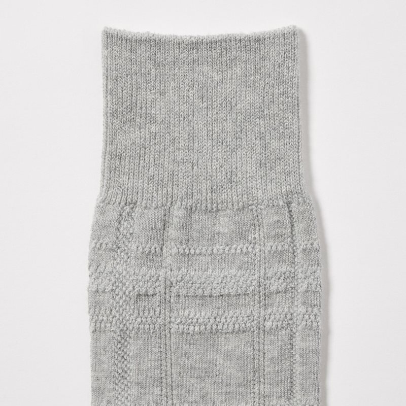 Chaussette Uniqlo Links Checked Homme Grise | 6374867