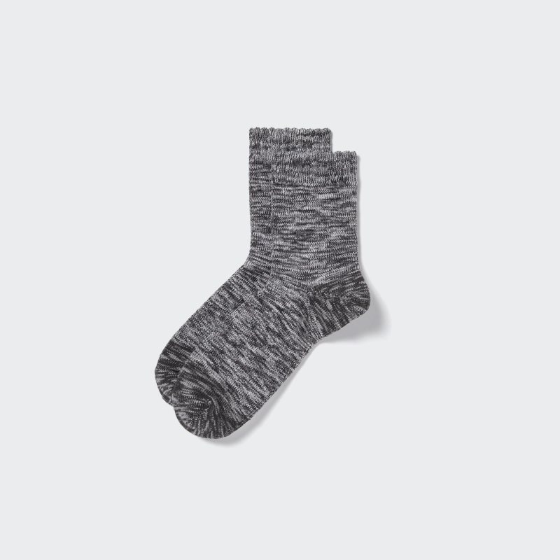 Chaussette Uniqlo Melange Half Homme Grise | 9913147