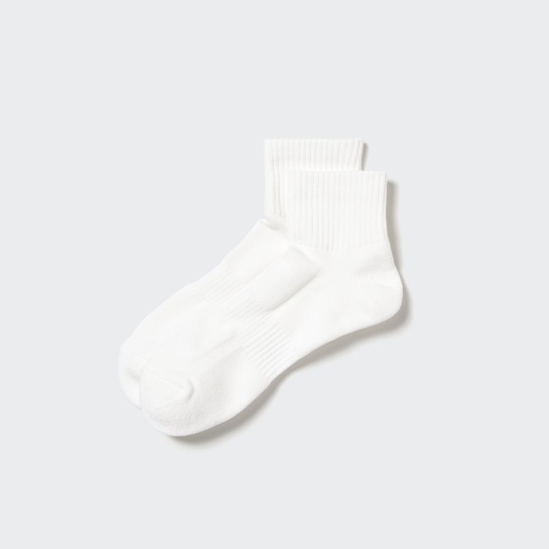 Chaussette Uniqlo Pile Half Homme Blanche | 7744038