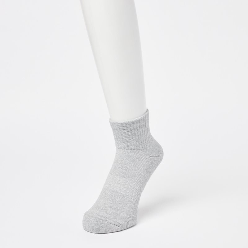 Chaussette Uniqlo Pile Half Homme Grise | 9696124