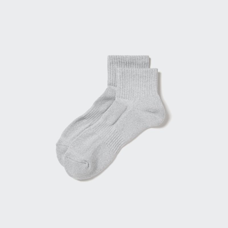 Chaussette Uniqlo Pile Half Homme Grise | 9696124