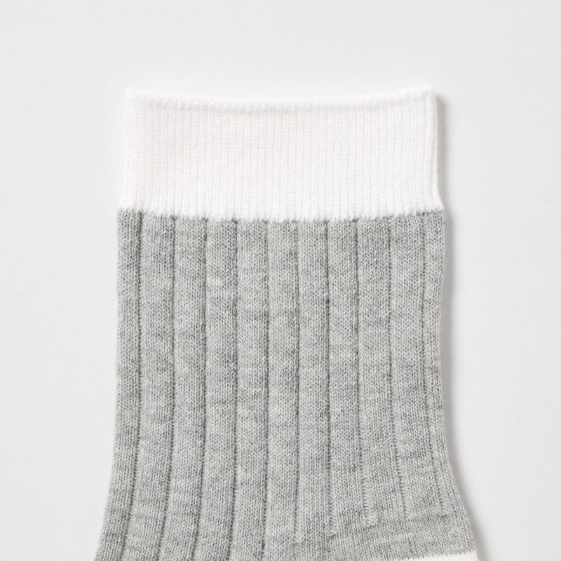Chaussette Uniqlo Ribbed Half Homme Grise | 978682