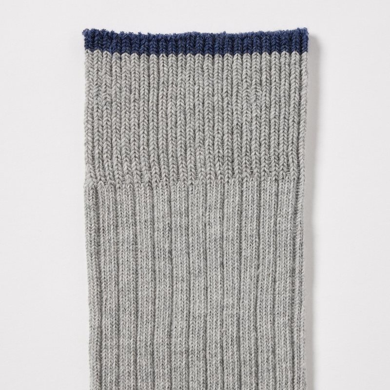 Chaussette Uniqlo Ribbed Homme Grise | 1718524
