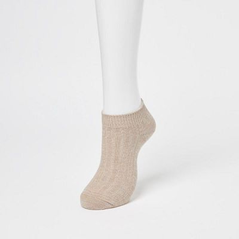 Chaussette Uniqlo Short 3 Pack Femme Bleu | 9898983