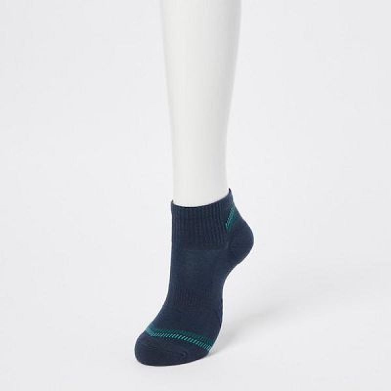 Chaussette Uniqlo Short 3 Pack Femme Bleu Marine | 4930718