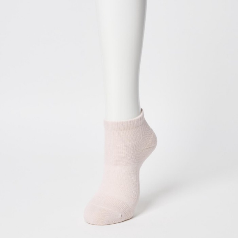 Chaussette Uniqlo Short 3 Pack Sports/Piled Femme Blanche | 2313073